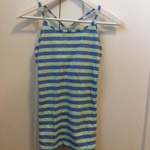 Ivivva Lululemon Green/Purple Tank Top Size 14 youth